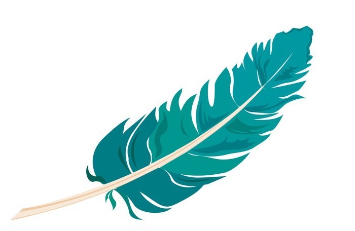 Illustratie van een groene pluim — rubriek Pluim van de maand